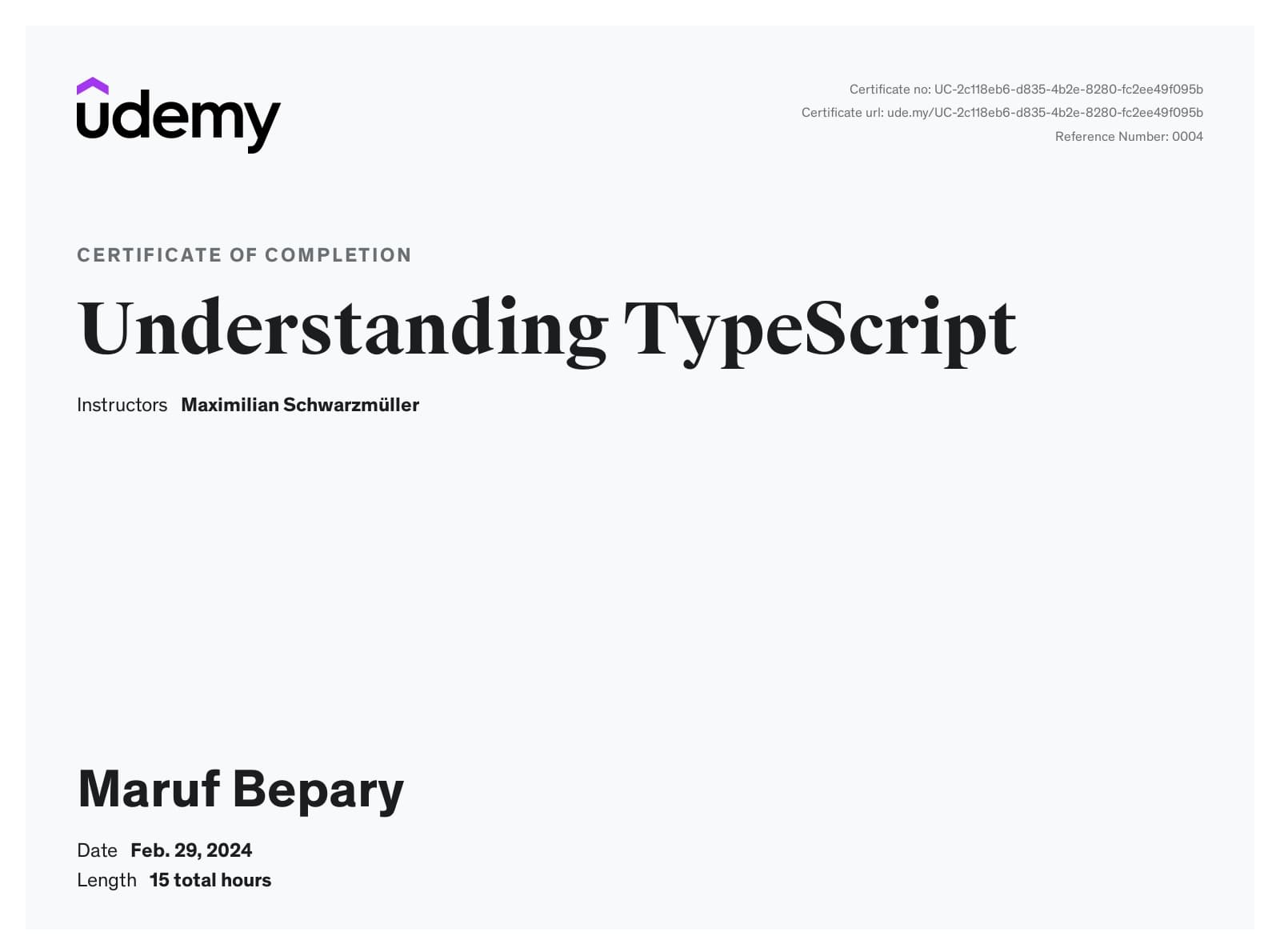 Understanding TypeScript certificate image